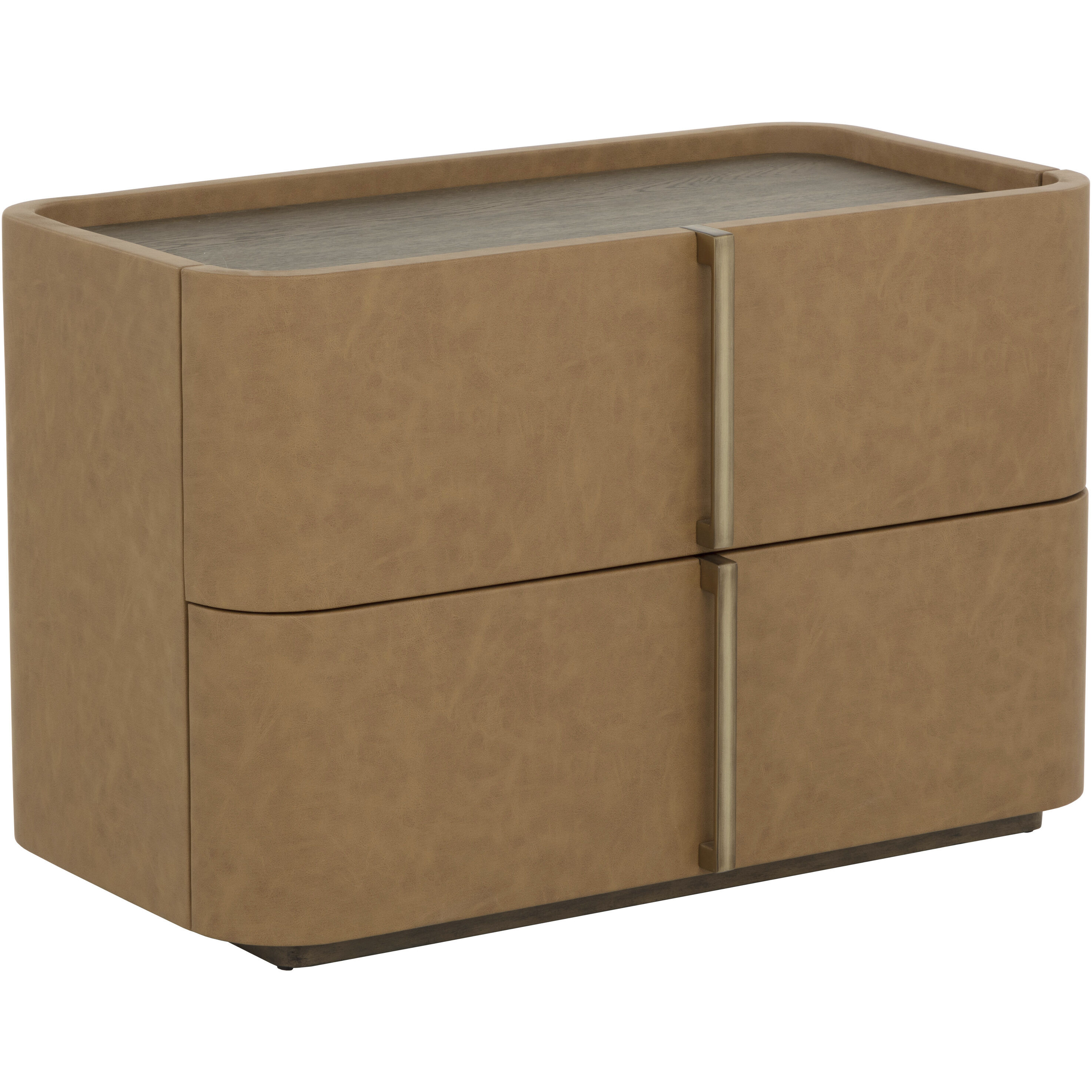 Jamille 34 X 18 inch Cognac Night Stand, Large